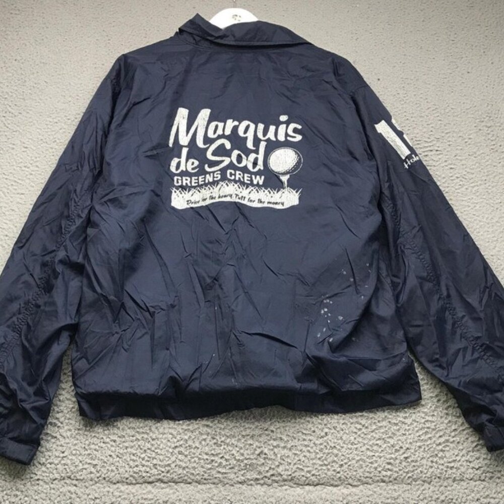 Abercrombie & Fitch Men's Blue Marquis De Sod VTG Y2K Jacket - Picture 2 of 3